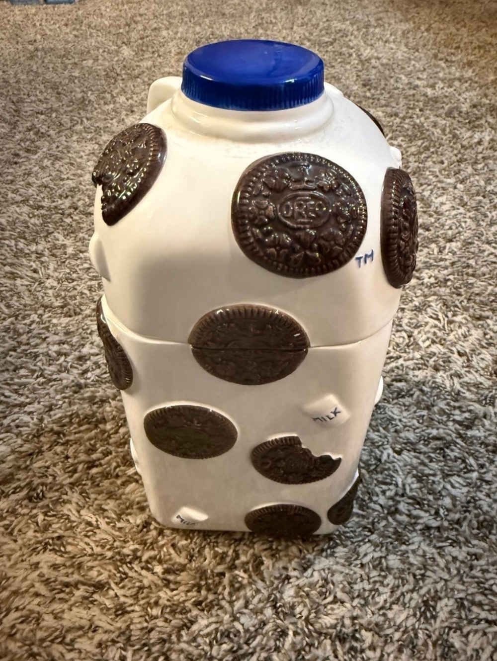 Vintage "Nabisco" Oreo  Milk Jug Cookie Jar - Picture 10 of 16
